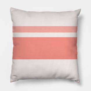 A splendid tailoring of Very Light Pink, Pale Pink, Pale Salmon and Vivid Tangerine stripes. Pillow