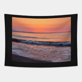 Beautiful Summer Tropical Sunset by the Ocean Tapestry