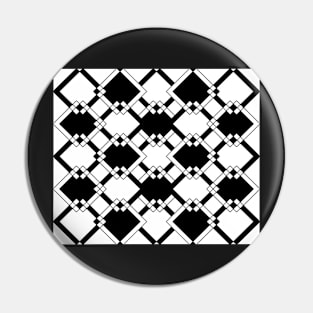 Geometric abstract - black and white. Pin