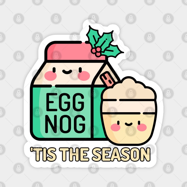 Eggnog Season Magnet by HolidayBug