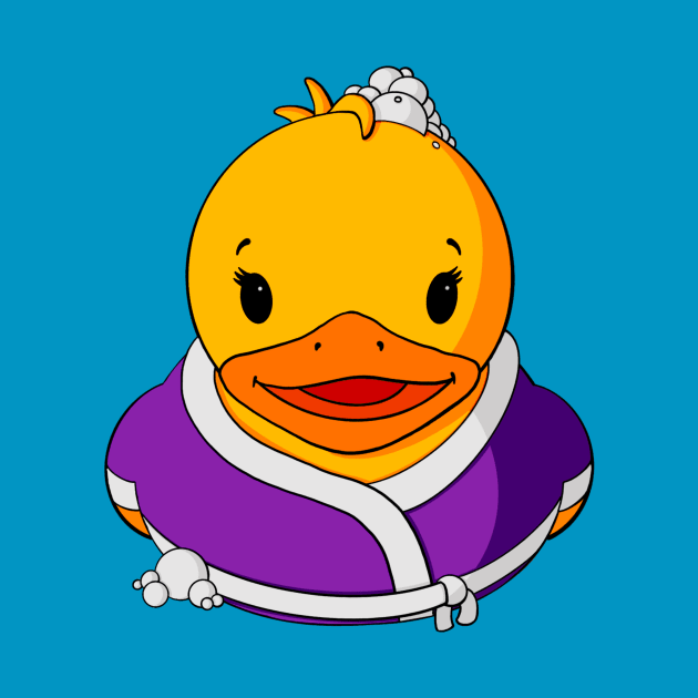 Spa Day Rubber Duck by Alisha Ober Designs