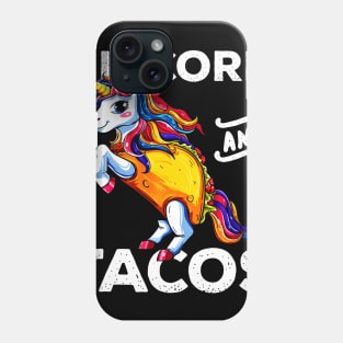 Unicorn & Tacos Cinco De Mayo Shirt Rainbow Party Girls Phone Case