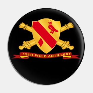 19th Field Artillery w Br - Ribbon Pin