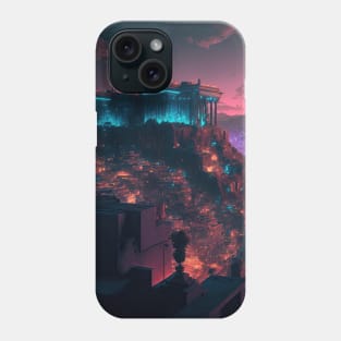 Acropolis Cyberpunk style Phone Case