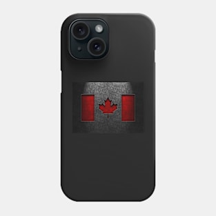 Canadian Flag Stone Texture Phone Case