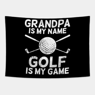 Golfing Grandpa Golf Grandfather Golfer Gift Tapestry