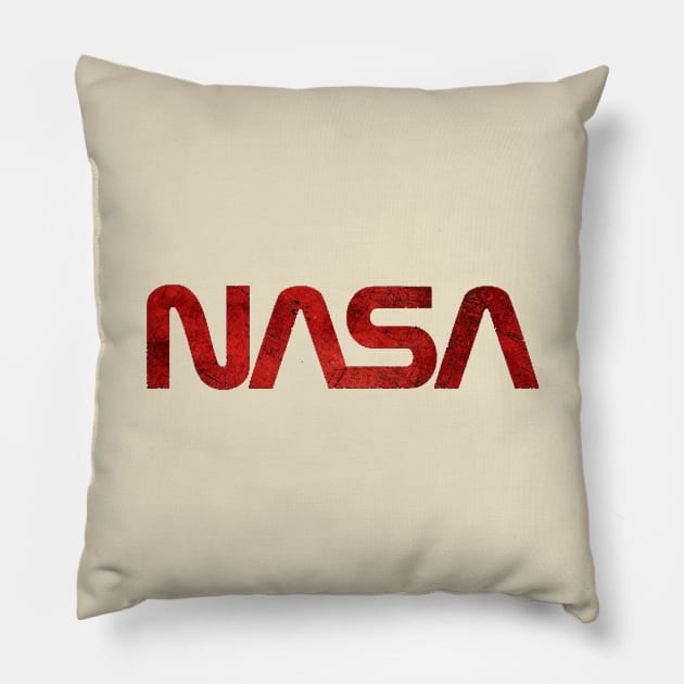 nasa font Pillow by KevinMaurice16