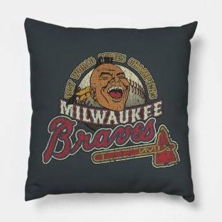 Milwaukee Braves World Champions 1957 Pillow