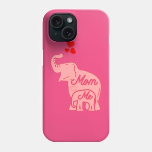 Elephant Mom and Me. For Mom, Mummy, Mum or Mother Phone Case
