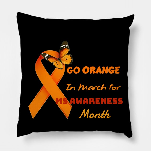 Go orange Month Pillow by Mony Shop