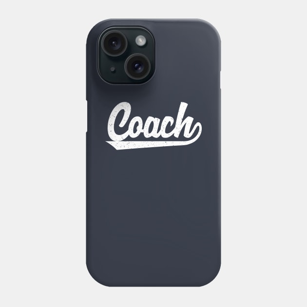 Classic Coach T-Shirts | Vintage Athletic Inspired Sports Coach Trainer Shirts Phone Case by teemaniac