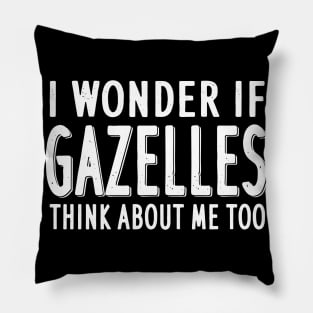 Gazelles retro saying vintage antelope savanna Pillow