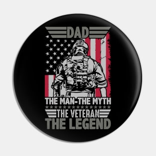 DAD-VETERAN Pin