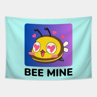 Bee Mine | Be Mine Bees Pun Tapestry