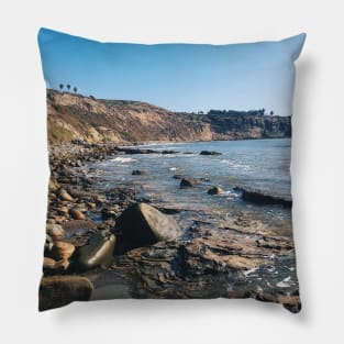 Oceanside Cliff at Point Fermin Park Pillow