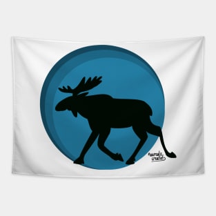 Moose in Finland - moose hunting Tapestry