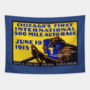 1915 Chicago Auto Race Tapestry