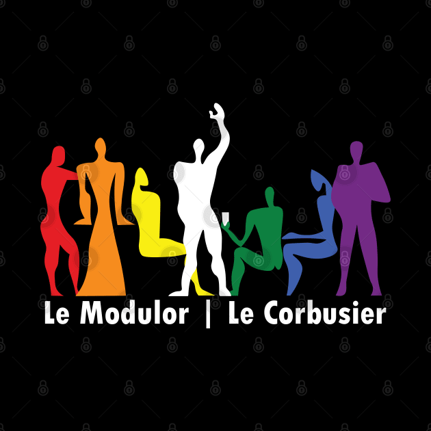 Le Corbusier Modulor Love is Love Party by SLGA Designs