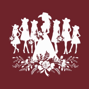 Western Cowgirl Wedding T-Shirt