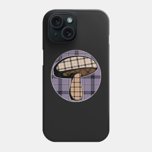 Plaid Mushroom Hunter Cottagecore aesthetic Phone Case