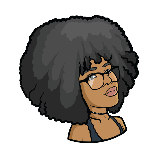 Big Afro Brown Skin Girl by NaturallyBlack