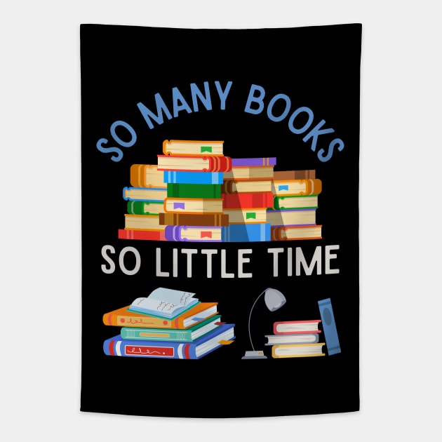 Books makes you bright So many books So little time Bookworm I Love Books Bookoholic Tapestry by BoogieCreates