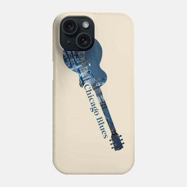 Chicago Blues Guitar Phone Case by INLE Designs