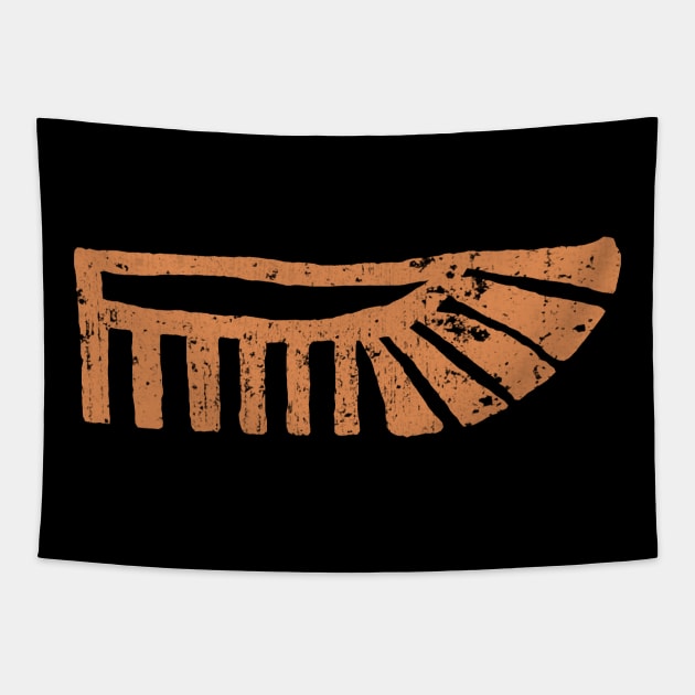 Wing Hieroglyph Tapestry by hybridgothica