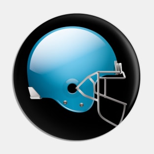 Original Football Helmet In Blue Color Pin