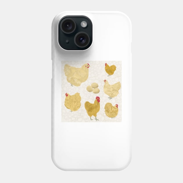 Buff Orpington Chicken White Phone Case by TrapperWeasel