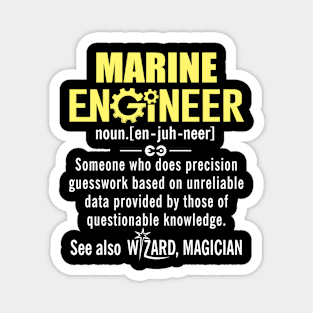 Funny Marine Engineer Noun Definition Meaning Magnet