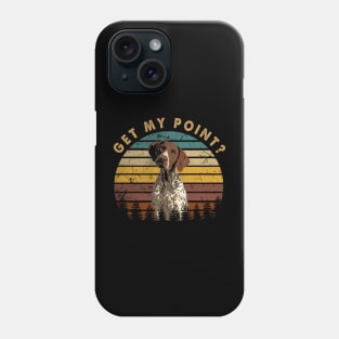 Ears Up, Tail High GSP Elegance, Canine Get My Point Phone Case