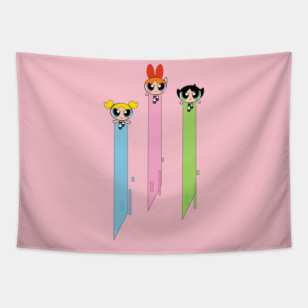 Power puffs Tapestry by NeverKnew_Lane