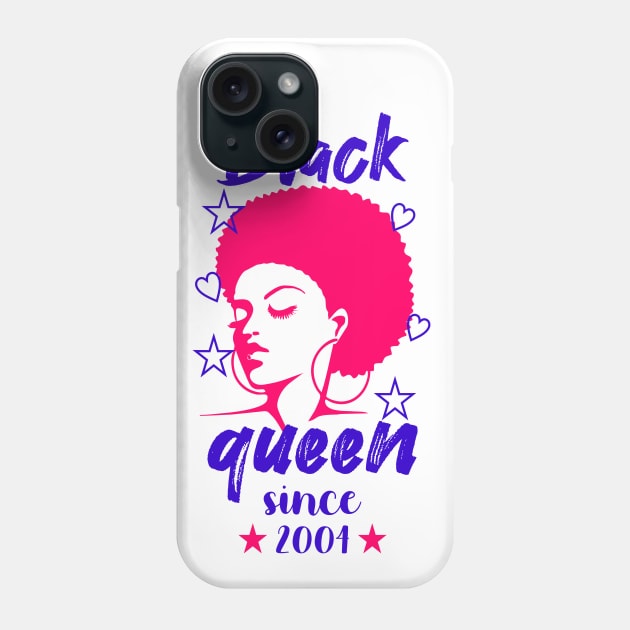 black queen since 2004 Phone Case by Carolina Cabreira