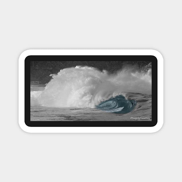 Waimea Bay Shorebreak- Face Magnet by DebraCasey