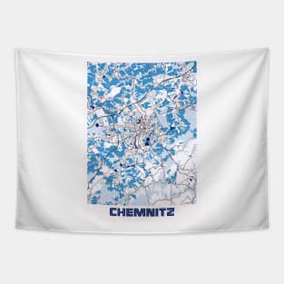 Chemnitz - Germany MilkTea City Map Tapestry