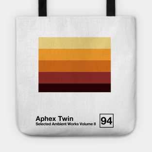 Selected Ambient Works Vol II / Minimal Style Graphic Artwork Tote