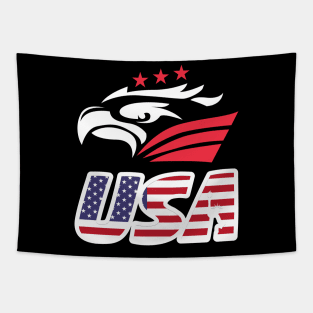 USA Eagle One T-Shirt Tapestry