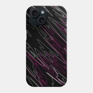 Marbled Black Pink Phone Case