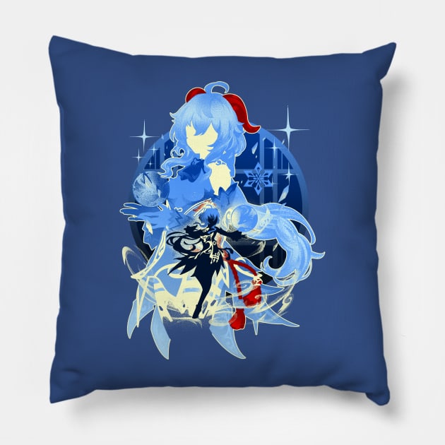 Ganyu Pop Pillow by plonkbeast