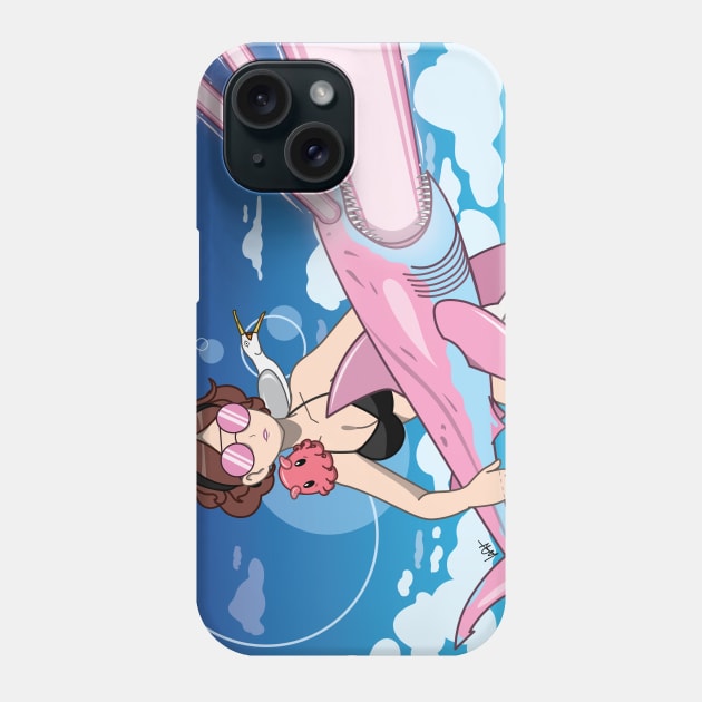 Sharkcannon Phone Case by Munchbud Ink