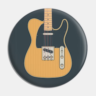 Butterscotch Blonde Telly Guitar Pin
