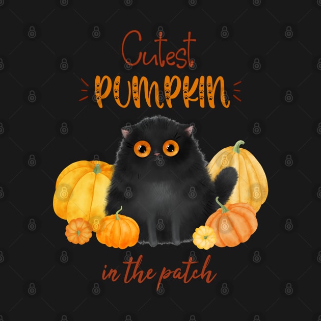 chonky black cat by Catmaleon Design