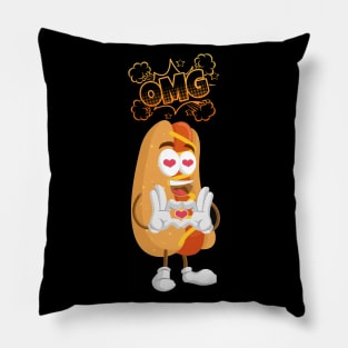 OMG Hot Dog Pillow