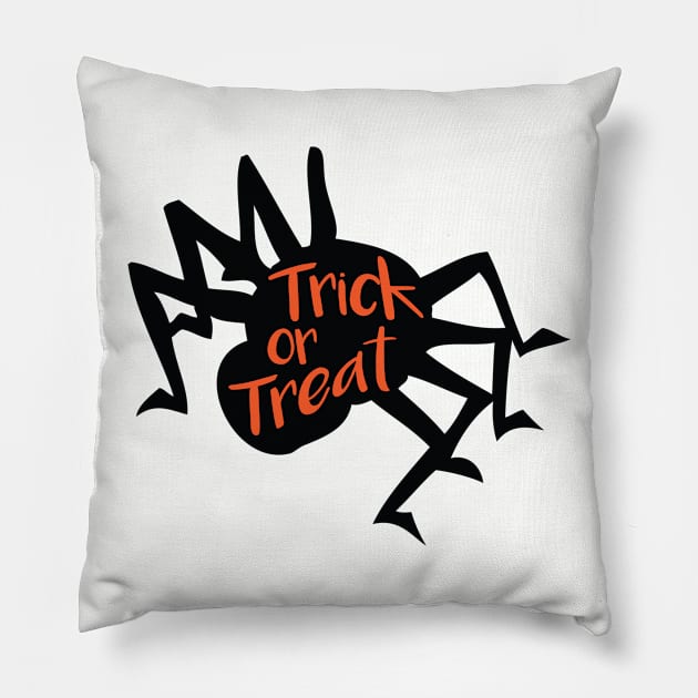 Trick or Treat Pillow by oddmatter