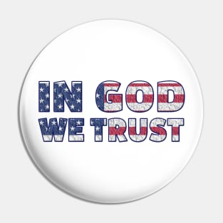 In god we trust Pin