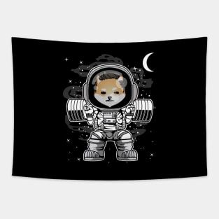 Astronaut Lifting Dogelon Mars ELON Coin To The Moon Crypto Token Cryptocurrency Blockchain Wallet Birthday Gift For Men Women Kids Tapestry