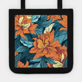 Watercolor Seamless Floral Pattern | Hand Painted Tote