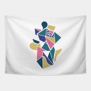 Geometric abstract pastel graphics Tapestry