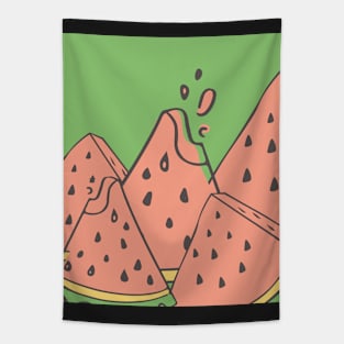 Watermelon mountain Tapestry